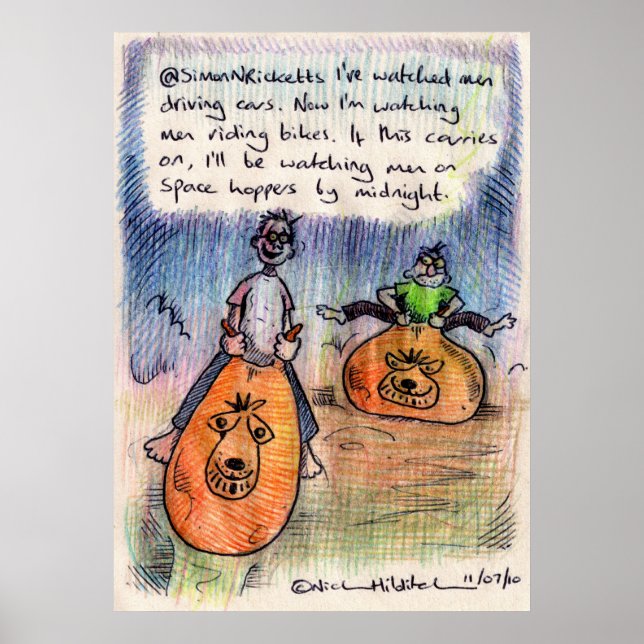 Poster @SimonNRicketts irkafirka print (Devant)