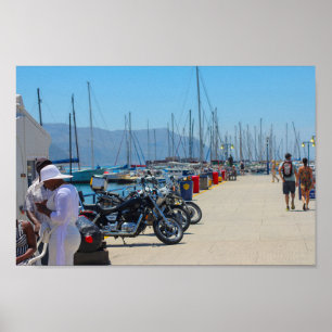 Poster Simon's Town Marina Harbour Afrique du Sud