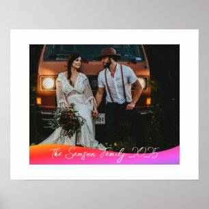 Poster Simple 1 Photo Couverture Complète - Texte en suri