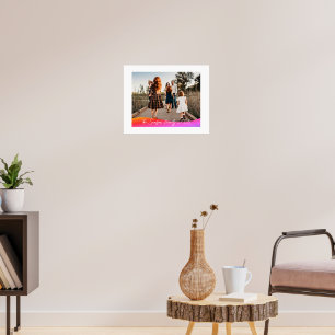 Poster Simple 1 Photo Couverture Complète - Texte Superpo
