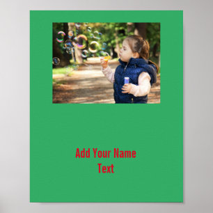 Poster Simple ajout minimal du nom de texte du logo