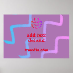 Poster Simple ajout minimal du nom de texte du logo