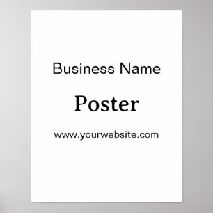 Poster Simple Brand Promotion Standard Semi-brillant 11"x