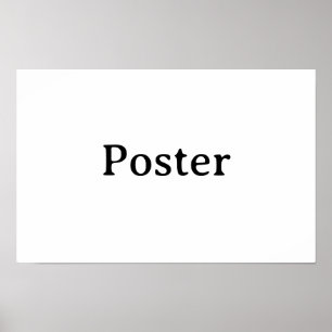 Poster Simple Brand Promotion Standard Semi-brillant 17"x