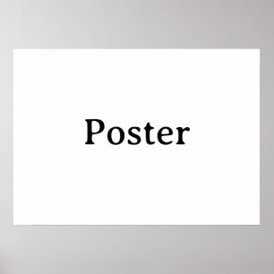 Poster Simple Brand Promotion Standard Semi-brillant 28"x