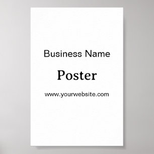 Poster Simple Brand Promotion Standard Semi-brillant 4" x