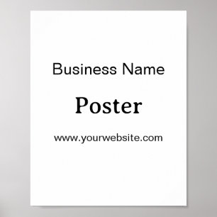 Poster Simple Brand Promotion Standard Semi-brillant 8"x1