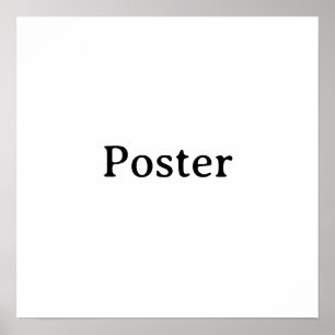 Poster Simple Brand Promotion Standard Semi-Gloss 16"x16"