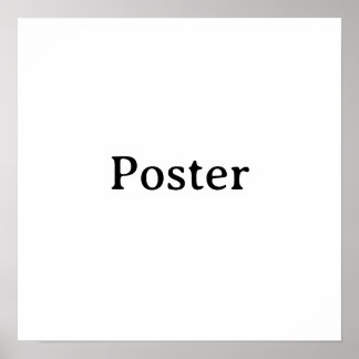Poster Simple Brand Promotion Standard Semi-Gloss 16"x16"
