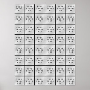 Poster Simple Collage Photo Minimaliste 48 Noir