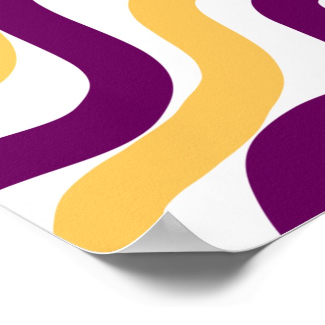 Poster Simple couleur ajouter votre image de nom de texte (Coin)