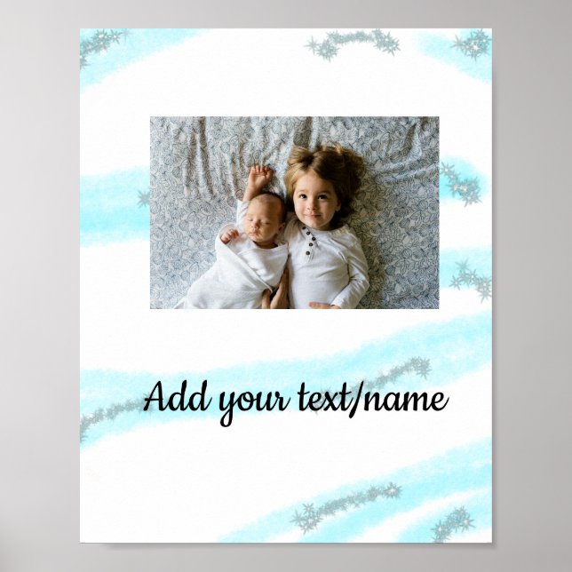 Poster Simple couleur minimale ajouter votre nom image de (Devant)