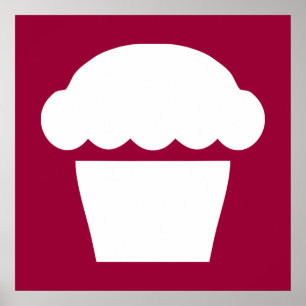 Poster simple cupcake
