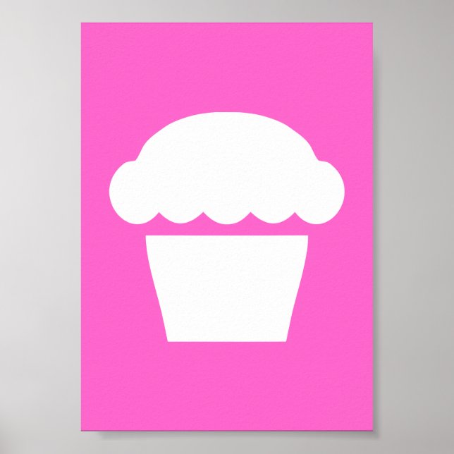Poster simple cupcake (Devant)