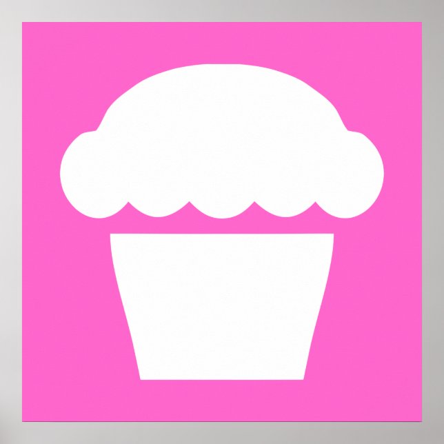 Poster simple cupcake (Devant)