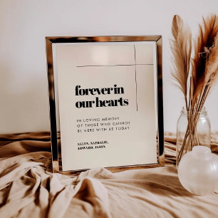 Poster Simple élégant & chic Forever dans notre signe de