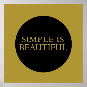 Poster simple est beau