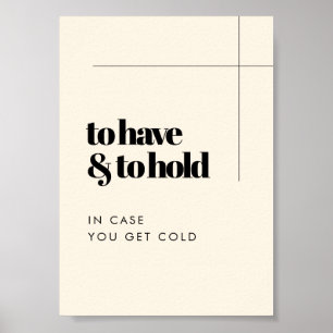 Poster Simple et élégant à avoir et à tenir une couvertur