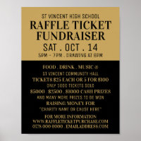 Simple et moderne, Raffle Ticket Fundraiser Event