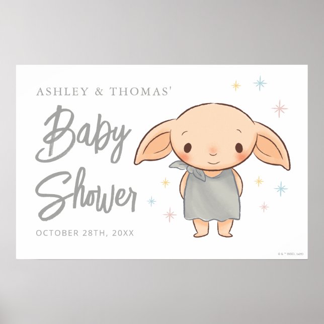 Poster Simple Harry Potter - Baby Shower Dobby (Devant)