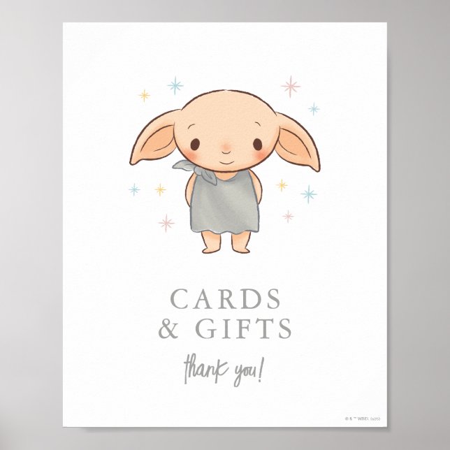 Poster Simple Harry Potter - Dobby Baby Shower (Devant)