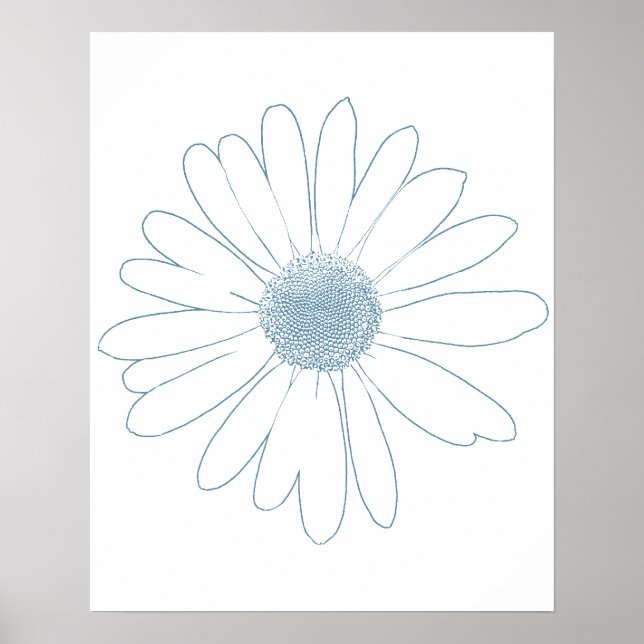 Poster Simple marguerite (Devant)