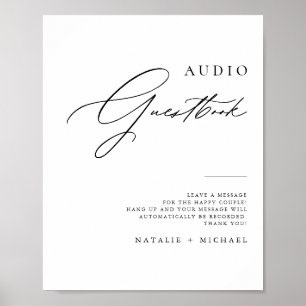 Poster Simple minimaliste Mariage Téléphone Guides