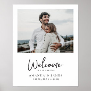 Poster Simple Moderne et Élégant Accueil de Mariage en Ph