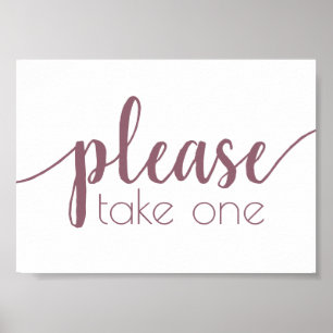Poster Simple, prenez un Mauve Pink N'Importe Quel Évén