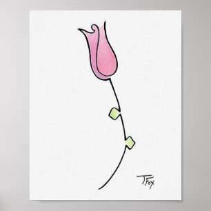 Poster simple Rose