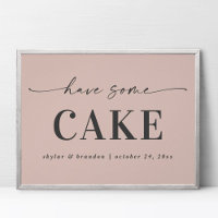 Simple Rose Avoir Quelques Mariages De Gâteau Sign
