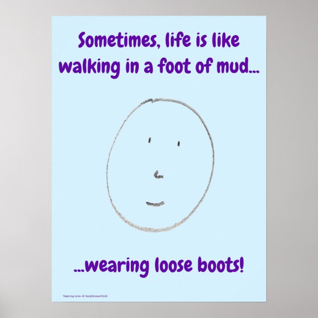 Poster "Simple Says" #5 funny, humor, quote (Devant)