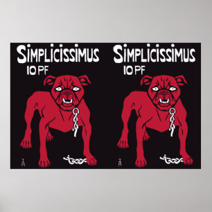 Poster Simplicissimus Thomas Theodor Heine