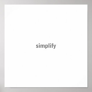 Poster simplifiez