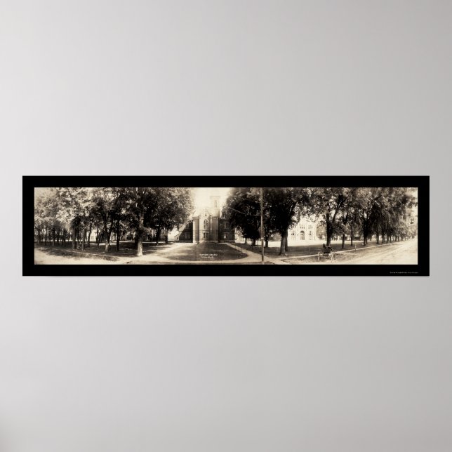 Poster Simpson College Indianola, Iowa Photo 1907 (Devant)