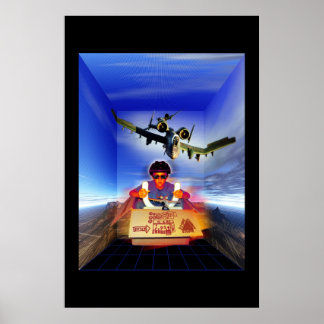 Poster simulateur de vol