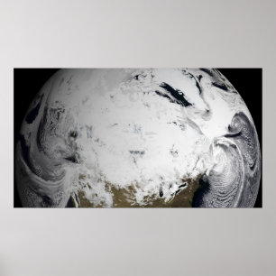 Poster Simulation de nuage d'une seule journée