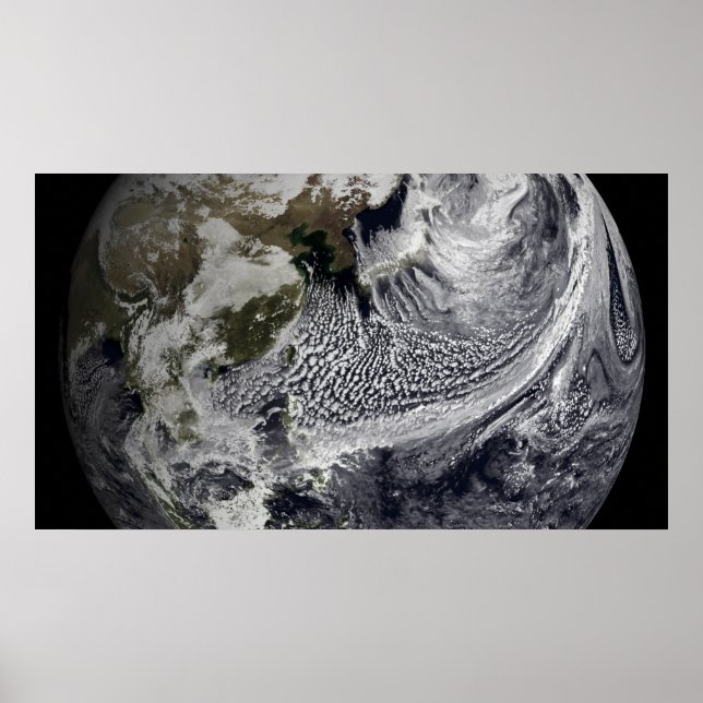 Poster Simulation de nuage d'une seule journée 3 (Devant)