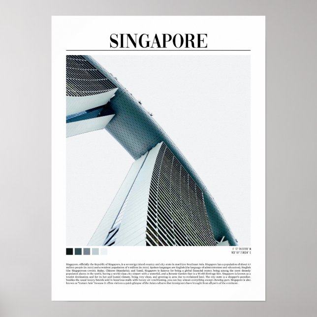 Poster Singapour - Asie du Sud-Est (Devant)