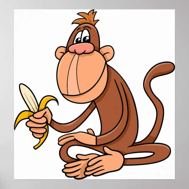 Poster Singe À La Banane (Devant)