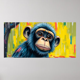 Poster Singe Amusant