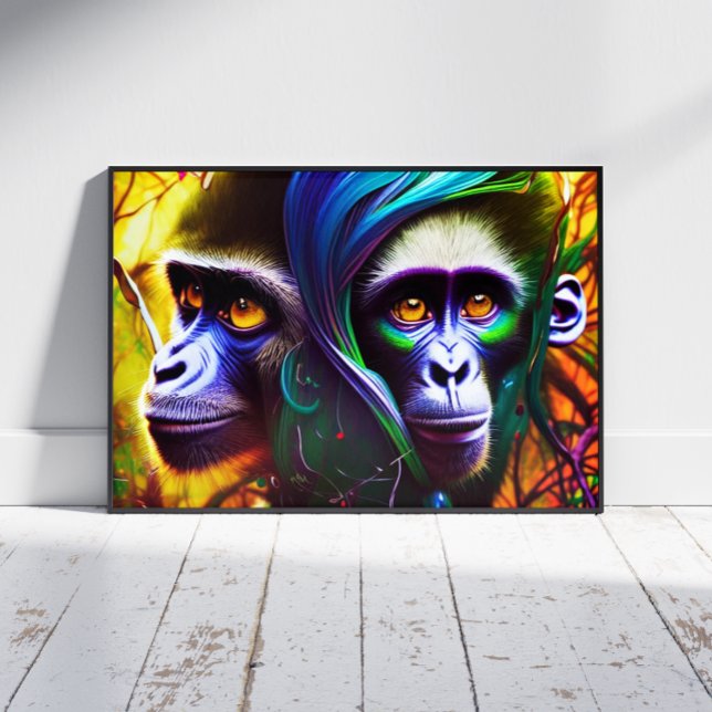 Poster Singe de la Jungle (Créateur téléchargé)