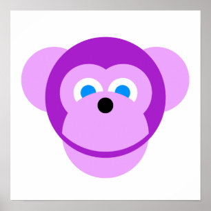 Poster Singe pourpre