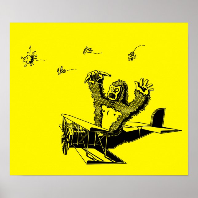 Poster Singes Sur Les Avions (Devant)