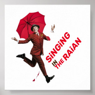 Poster SiNGiNG dans la conception d'art mural RAiN