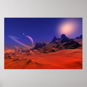 Poster Singular ambience - space art