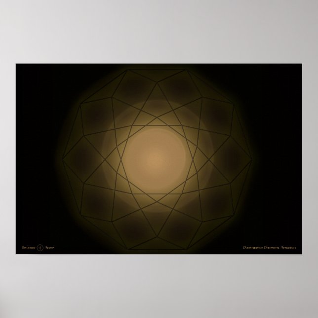 Poster Singularité Dimensionnelle Dodécahedron (Devant)