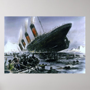 Poster Sinking RMS Titanic