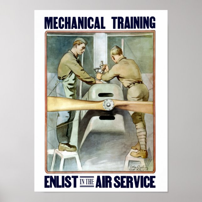 Poster S'Inscrire Au Service Aérien (Devant)