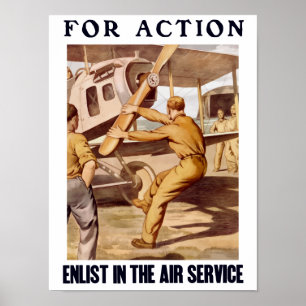 Poster S'Inscrire Au Service Aérien